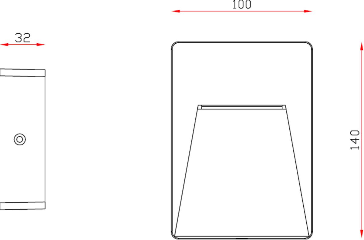 230V IP54 2W LED Guide Light - Anthracite Image 2
