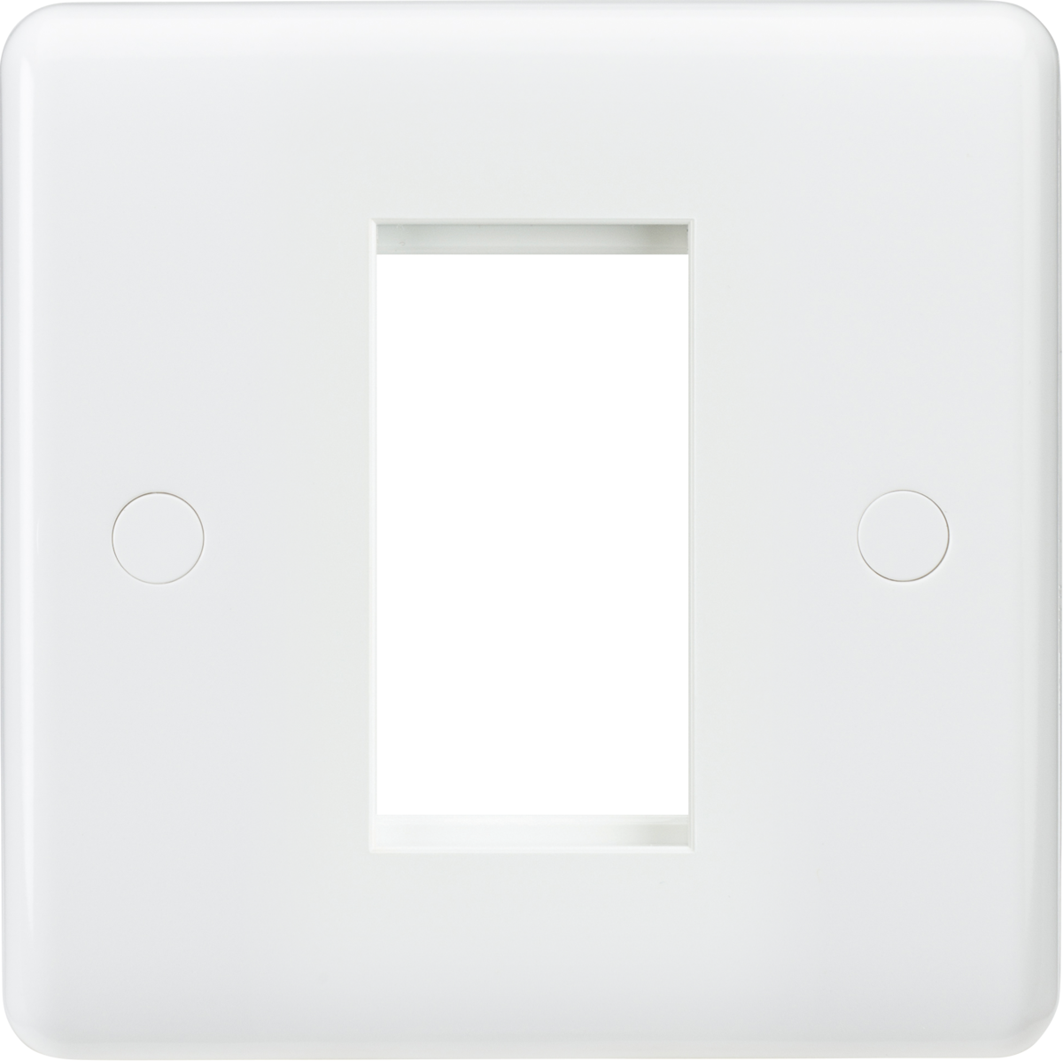 Knightsbridge 1G Modular Faceplate - White