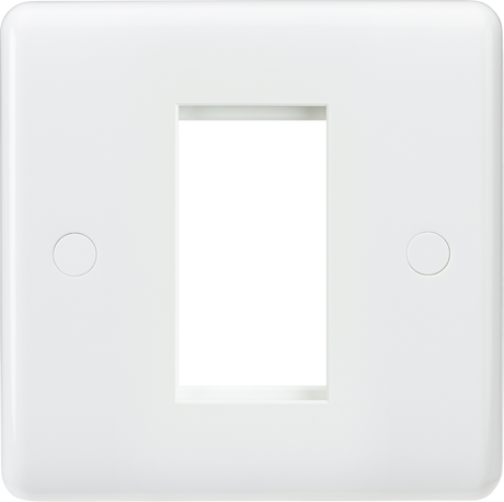 Knightsbridge 1G Modular Faceplate - White