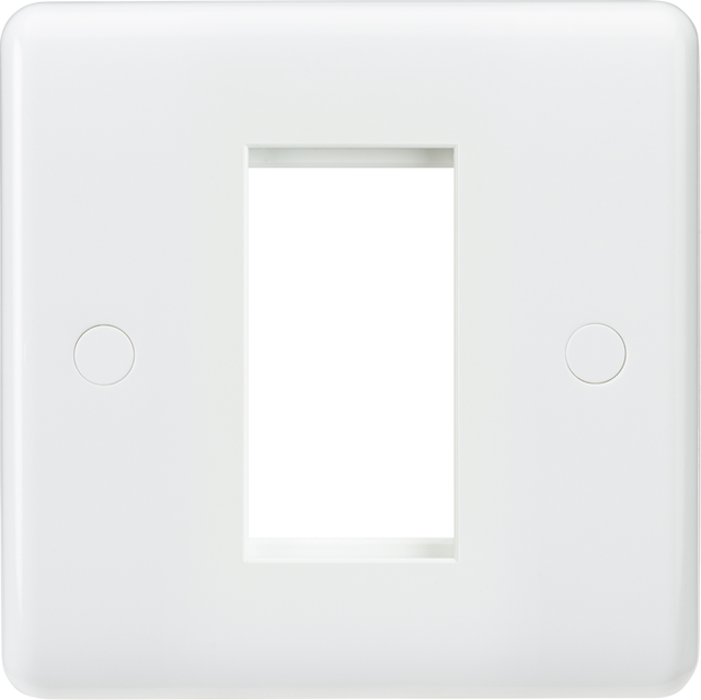 Knightsbridge 1G Modular Faceplate - White