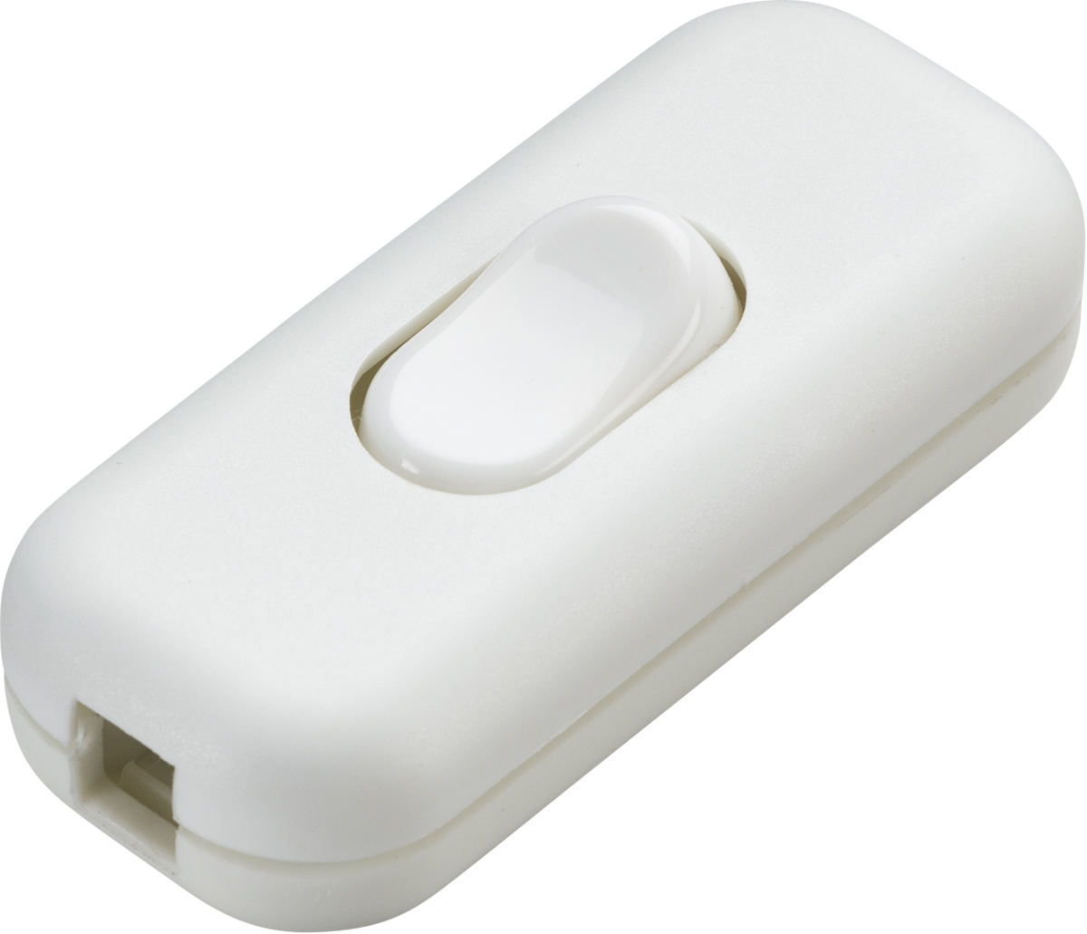 Knightsbridge 6A DP Inline Cord Switch - White