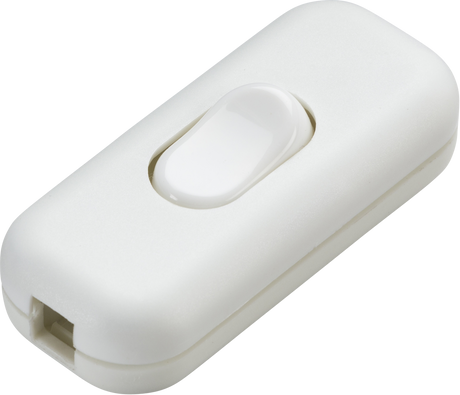Knightsbridge 6A DP Inline Cord Switch - White
