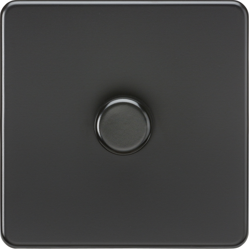 1G 2-way Intelligent Dimmer - Matt Black