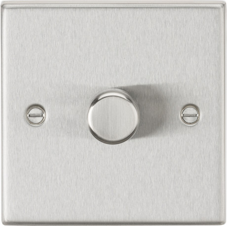 1G 2-way 10-200W Intelligent Dimmer - Brushed Chrome