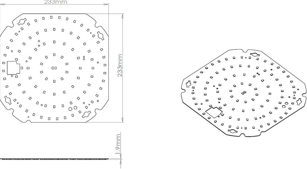 TENAX Emergency LED Gear Tray Side View
