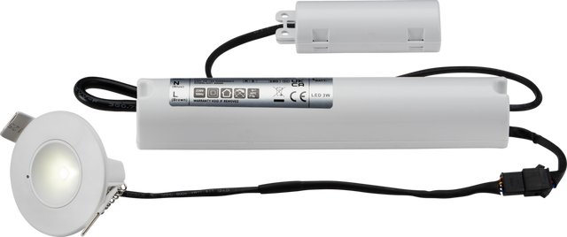 230V IP20 3.5W LED Emergency Downlight - 5500K