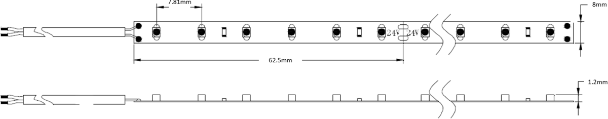 Knightsbridge 24V IP20 LED Flex High Lumen 6000K Details