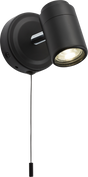 230V IP44 GU10 Single Spotlight in Matt Black