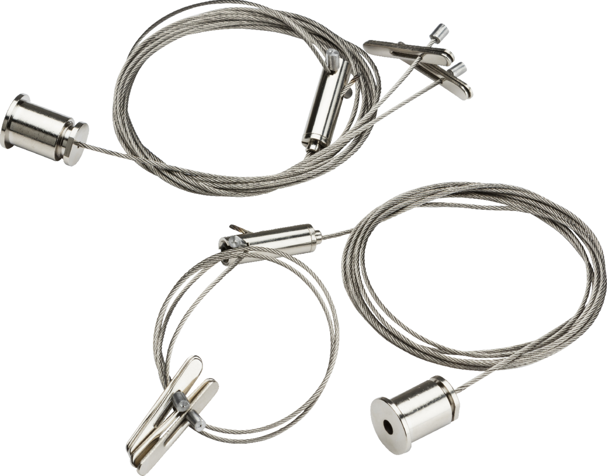 Suspension Fixing Kit for Surface Mounted Luminaires - Adjustable 2m Size