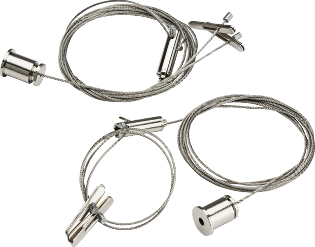 Suspension Fixing Kit for Surface Mounted Luminaires - Adjustable 2m Size