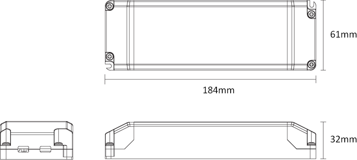Alternative view of 24V 50W DC Dimmable LED Driver