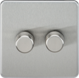 2G 2-way Intelligent Dimmer - Brushed Chrome