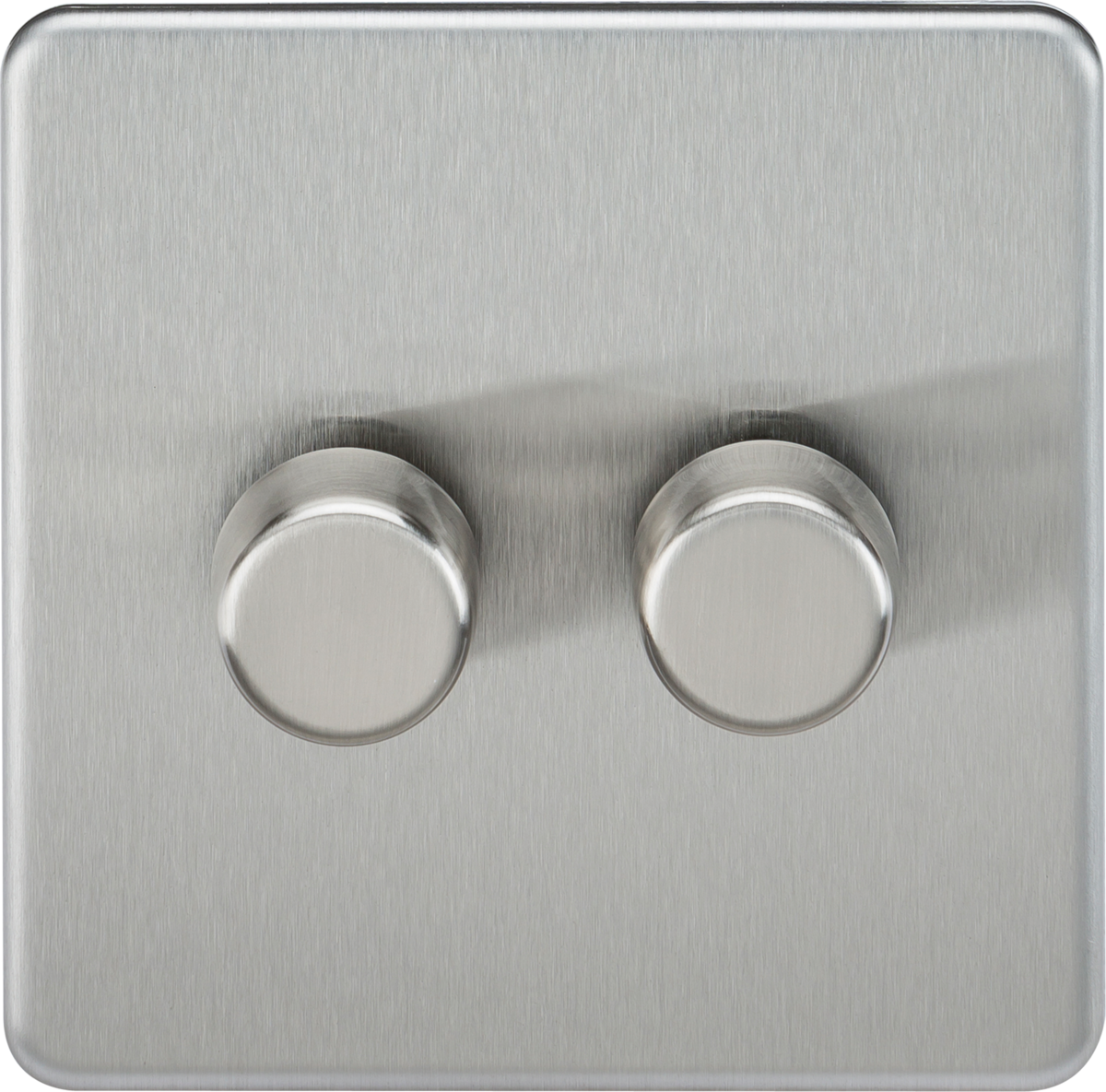 2G 2-way Intelligent Dimmer - Brushed Chrome