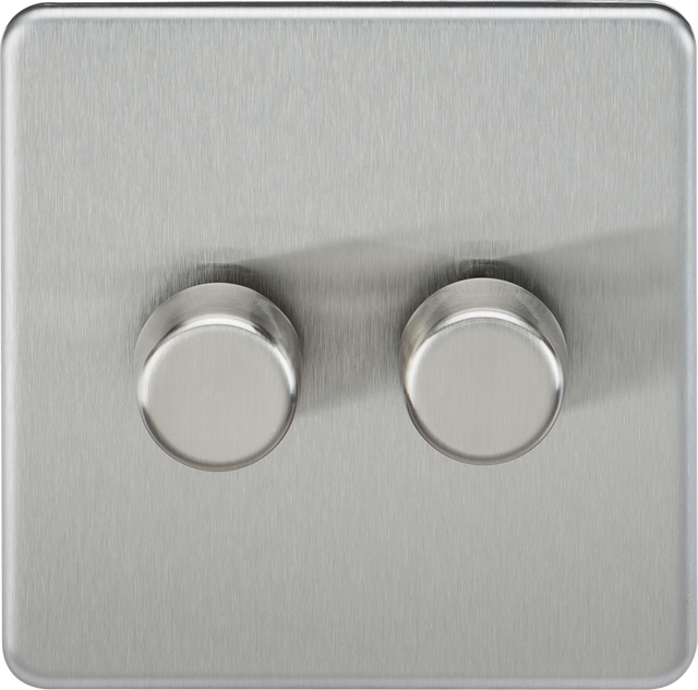 2G 2-way Intelligent Dimmer - Brushed Chrome