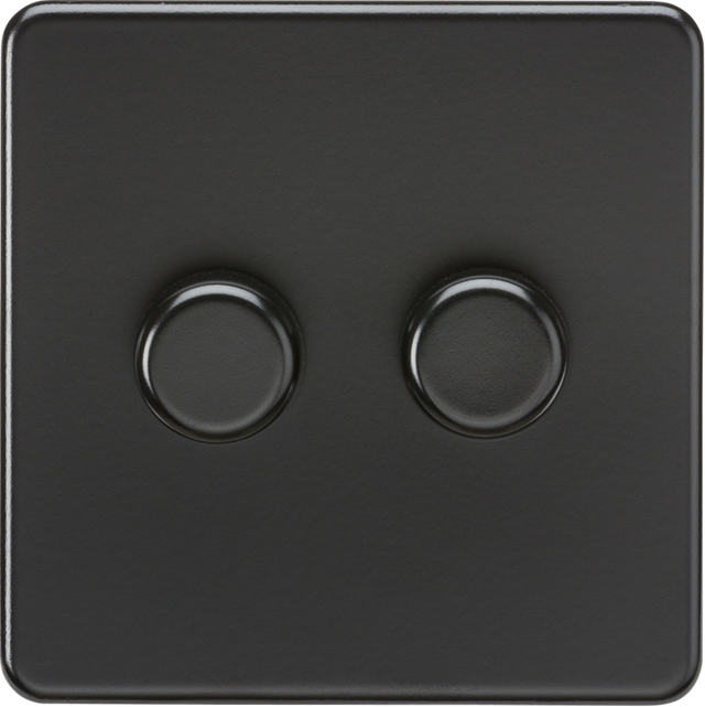2G 2-Way Intelligent Dimmer - Matt Black