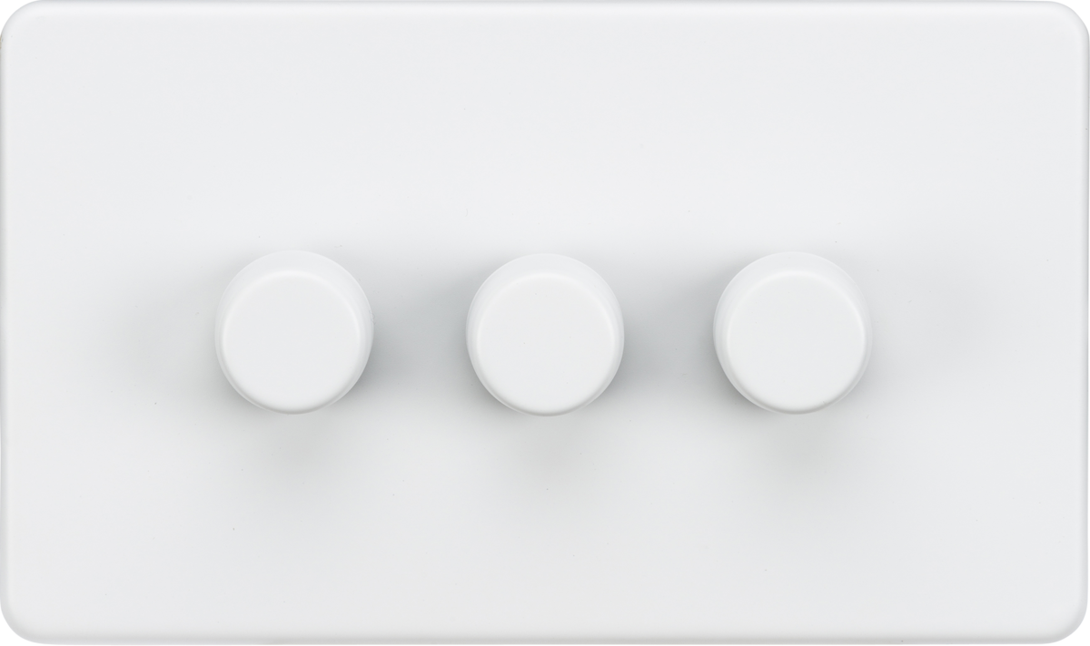 3G 2-Way Intelligent Dimmer - Matt White, 10-200W (5-150W LED)