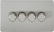4G 2-way Intelligent Dimmer - Brushed Chrome