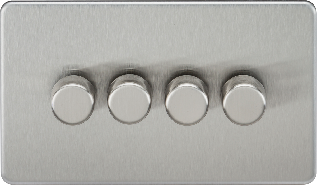 4G 2-way Intelligent Dimmer - Brushed Chrome