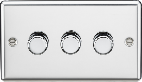 3G 2-way 10-200W Intelligent dimmer - Polished Chrome