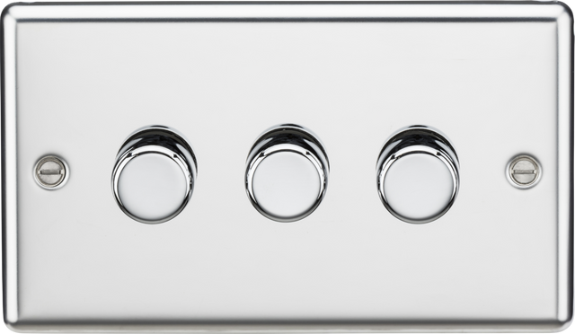 3G 2-way 10-200W Intelligent dimmer - Polished Chrome