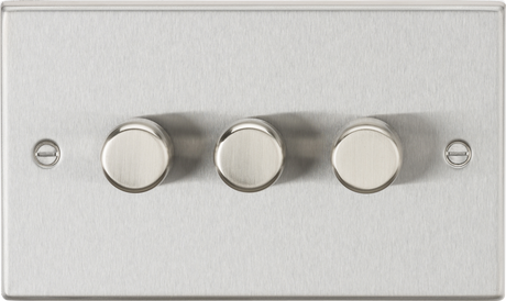 3G 2-way 10-200W LED Intelligent Dimmer - Brushed Chrome