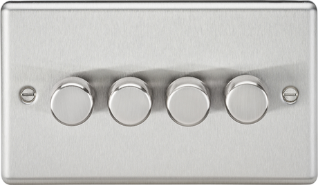 4G 2-way 10-200W Intelligent Dimmer in Brushed Chrome