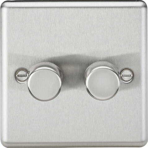 2G 2-way 10-200W Intelligent Dimmer - Brushed Chrome