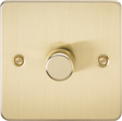 Brushed Brass Intelligent Dimmer - 1G 2-way 10-200W (5-150W LED)