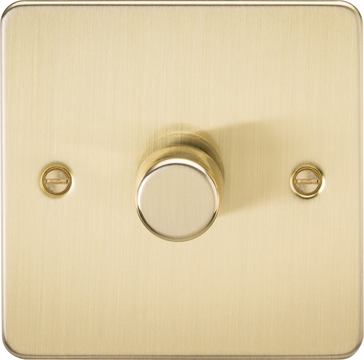 Brushed Brass Intelligent Dimmer - 1G 2-way 10-200W (5-150W LED)