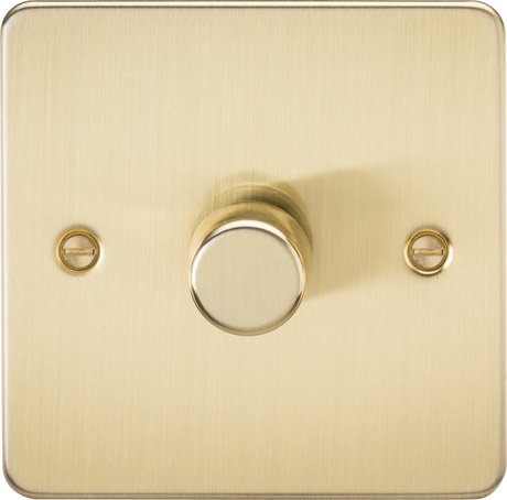 Brushed Brass Intelligent Dimmer - 1G 2-way 10-200W (5-150W LED)