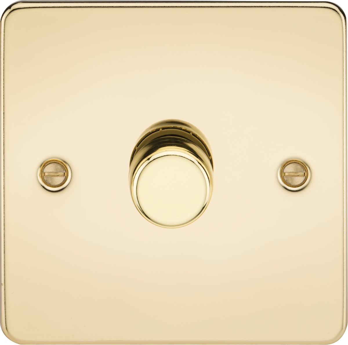 1 Gang 2-way Intelligent Dimmer - Polished Brass