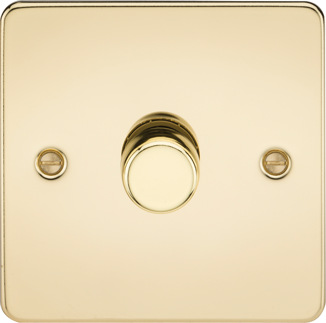 1 Gang 2-way Intelligent Dimmer - Polished Brass