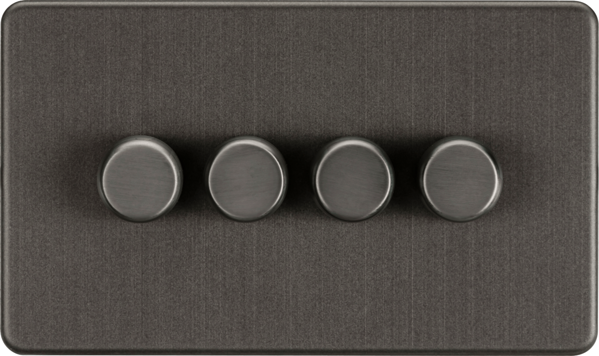 4G 2-Way 10-200W Intelligent Dimmer - Smoked Bronze