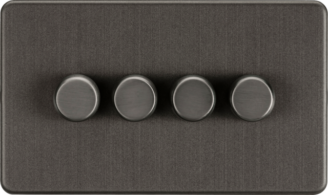 4G 2-Way 10-200W Intelligent Dimmer - Smoked Bronze