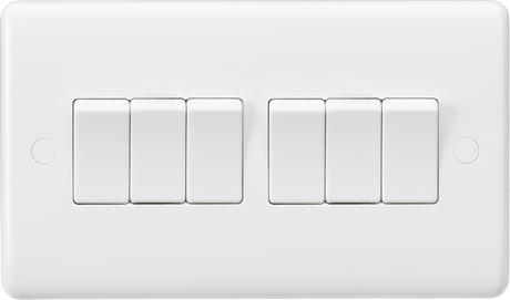 Knightsbridge 10AX Curved Edge 6G 2-Way Switch