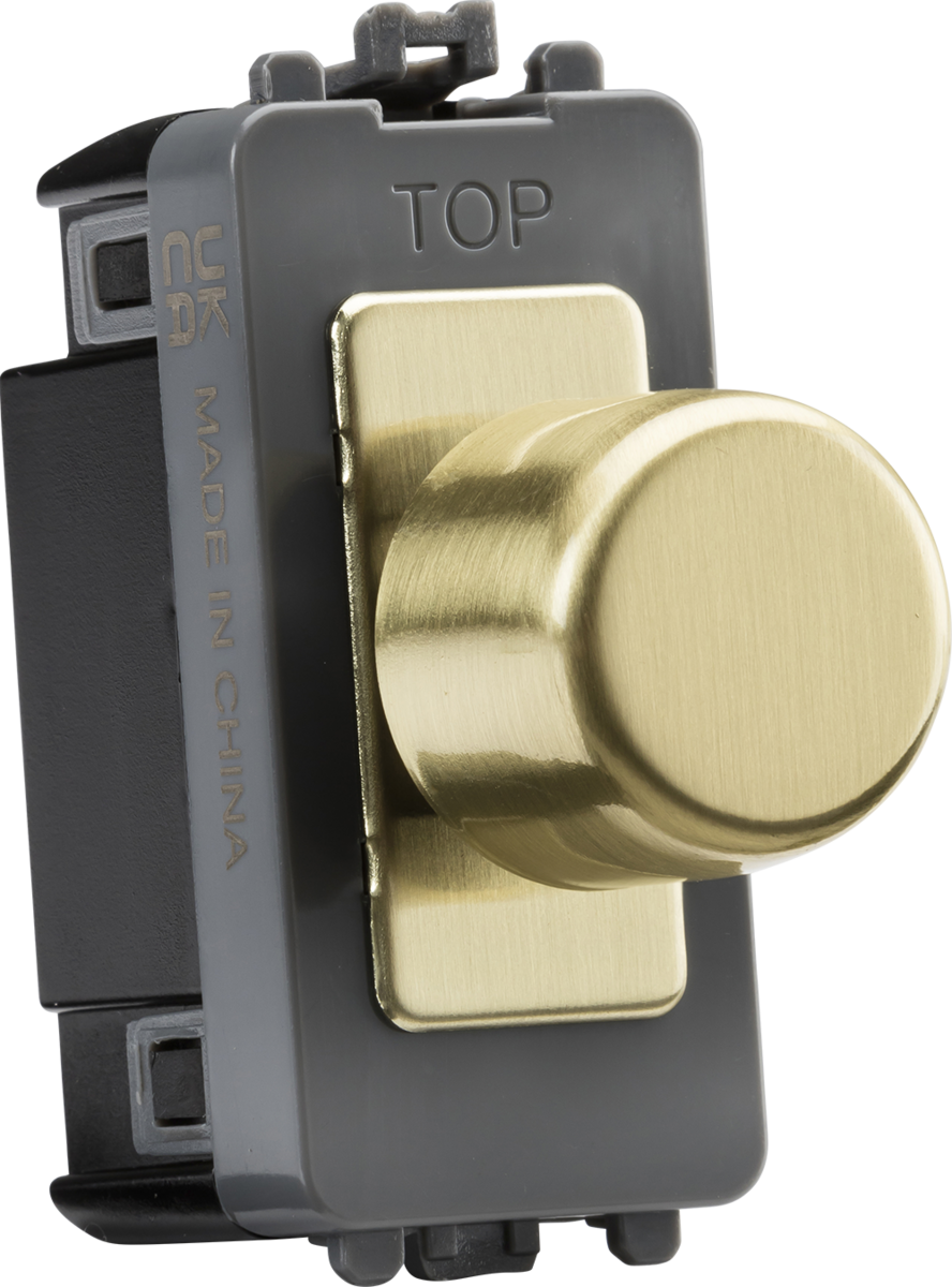 Intelligent Dimmer Switch - Brushed Brass Finish