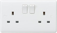 Knightsbridge 13A 2G SP Switched Socket - ASTA Approved - White