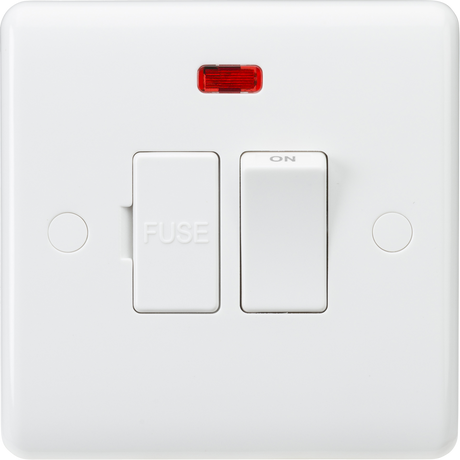 Knightsbridge 13A Switched Fused Spur Unit with Neon, 230V, White