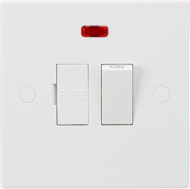 Knightsbridge 13A Switched Fused Spur Unit - Neon Indicator