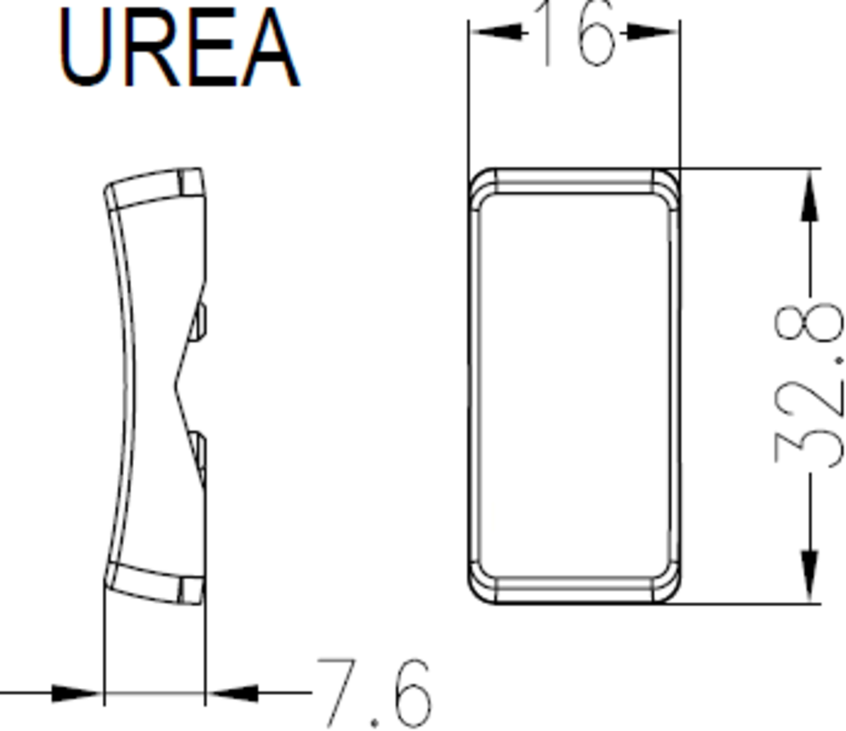 Switch Cover Marked COOKER HOOD - White, Detailed View