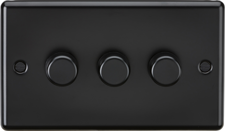 3G 2 Way 10-200W Intelligent Dimmer - Matt Black