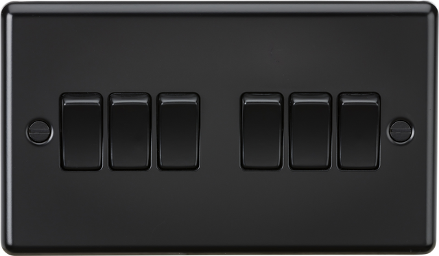 10AX 6G 2-way Switch - Matt Black