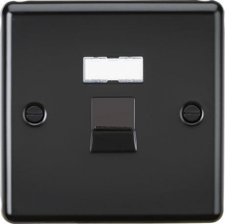 RJ45 Network Outlet - Matt Black