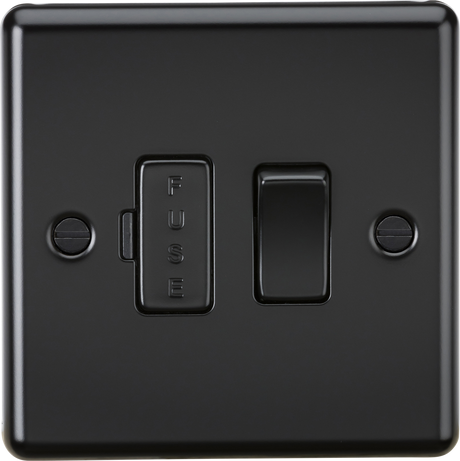 13A Switched Fused Spur Unit - Matt Black