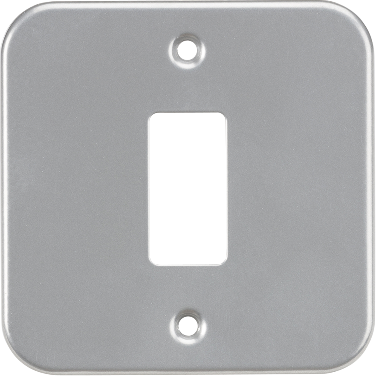 Metalclad 1G Grid Faceplate - Powder-Coated Silver/Grey