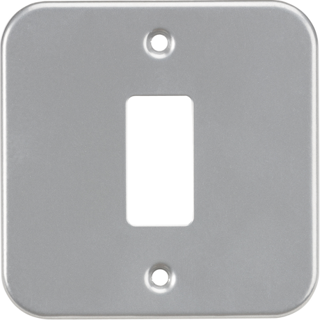 Metalclad 1G Grid Faceplate - Powder-Coated Silver/Grey