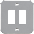 Metalclad 2G Grid Faceplate - Powder-coated Silver/Grey
