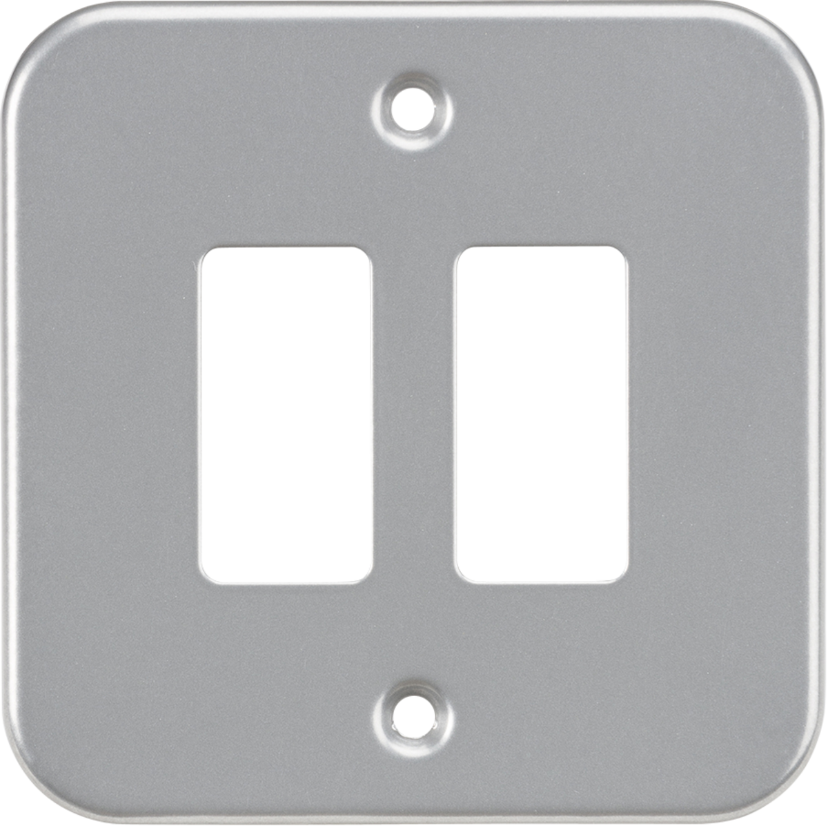 Metalclad 2G Grid Faceplate - Powder-coated Silver/Grey
