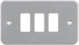 Metalclad 3G Grid Faceplate - Powder Coated Silver/Grey