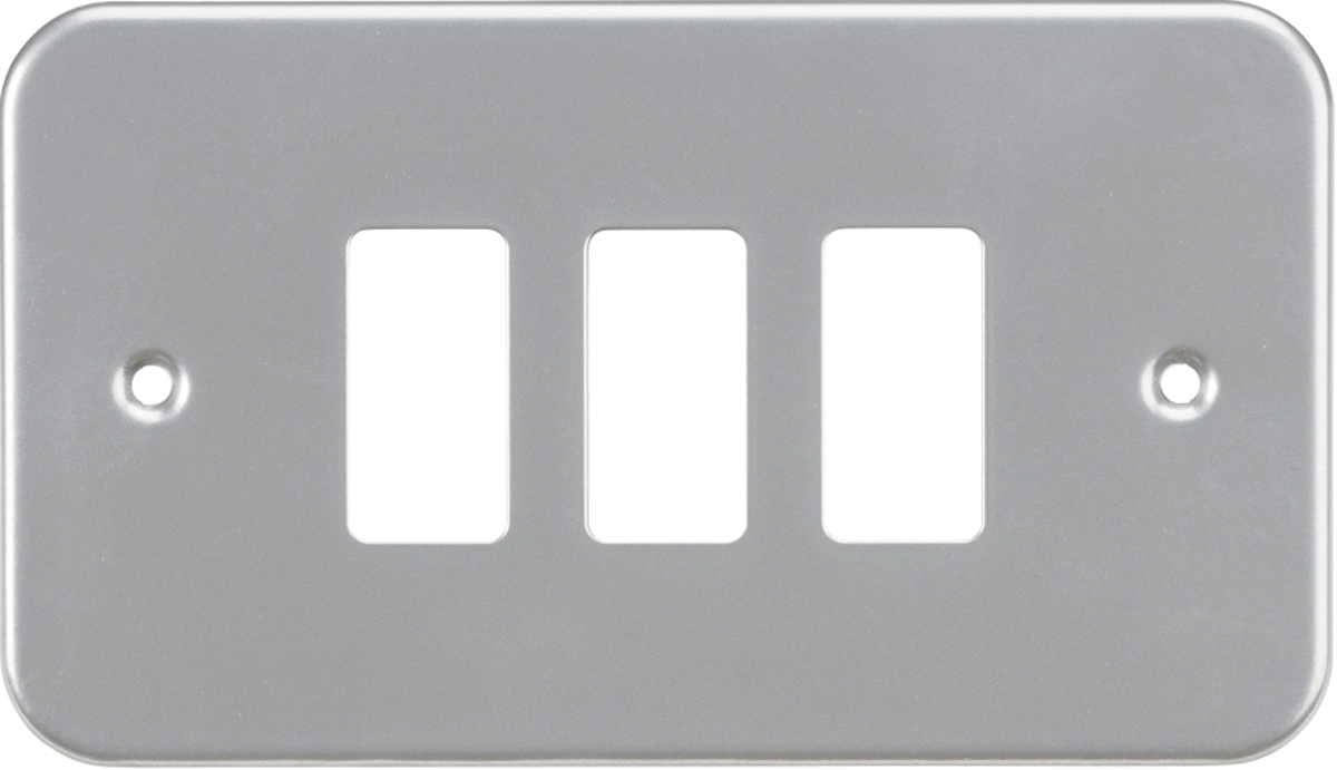 Metalclad 3G Grid Faceplate - Powder Coated Silver/Grey